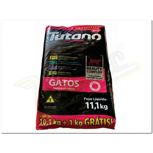 TUTANO EMBRASUL - TUTANO GATOS FRANGO 10,1 KG + 1KG GRATIS